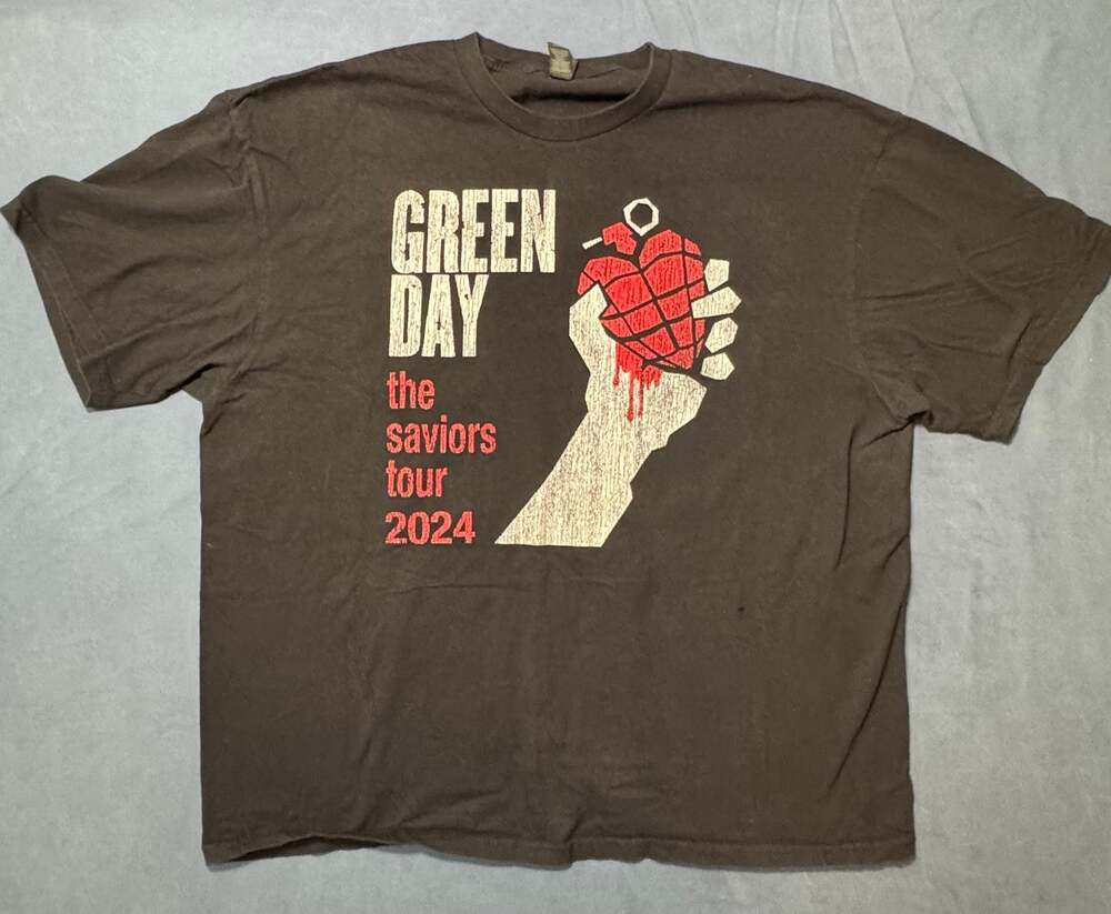 Green Day Saviors Tour 2024 T Shirt Size 2x